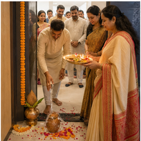 Office Opening Puja samagri AI image in Bangalore